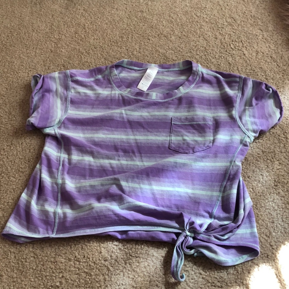 Ivivva Size 8 Striped Shirt